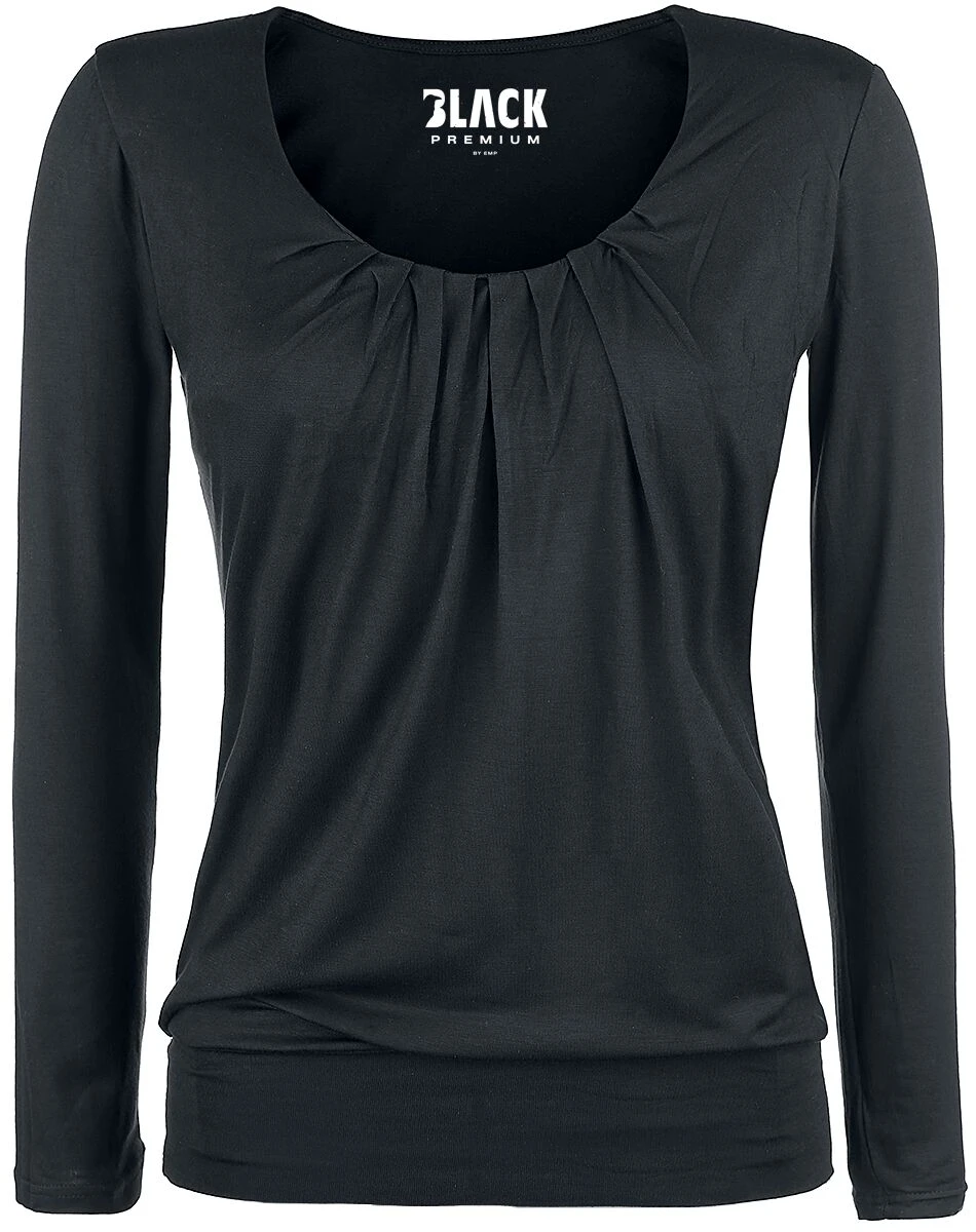 "Frail Shirt" Long-sleeve Shirt Black By Black Premium By EMP