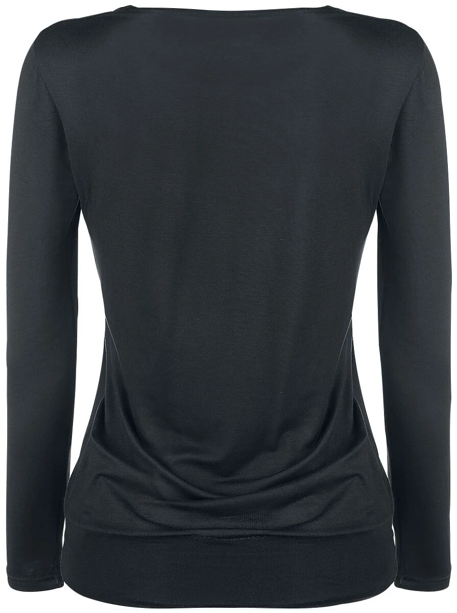"Frail Shirt" Long-sleeve Shirt Black By Black Premium By EMP - Image 2