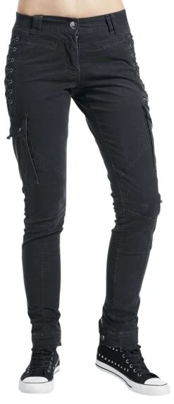 "Midnight Bondage" Jeans Black By Brandit