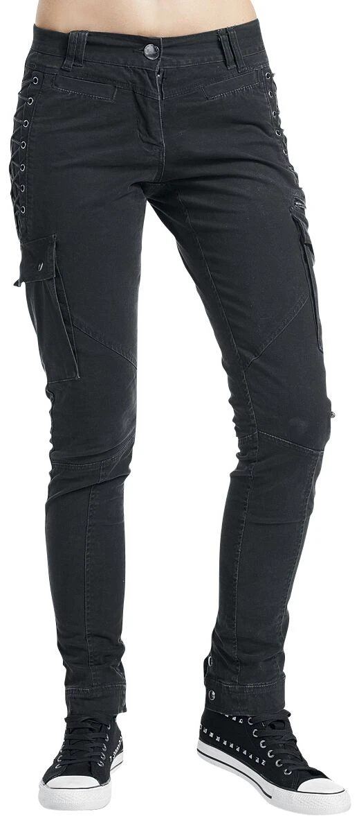 "Midnight Bondage" Jeans Black By Brandit