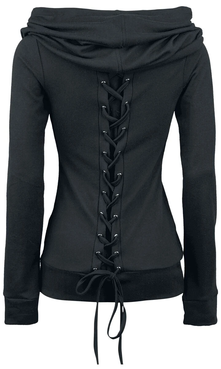 "Rest" Hooded Sweater Black By Vixxsin - Image 2