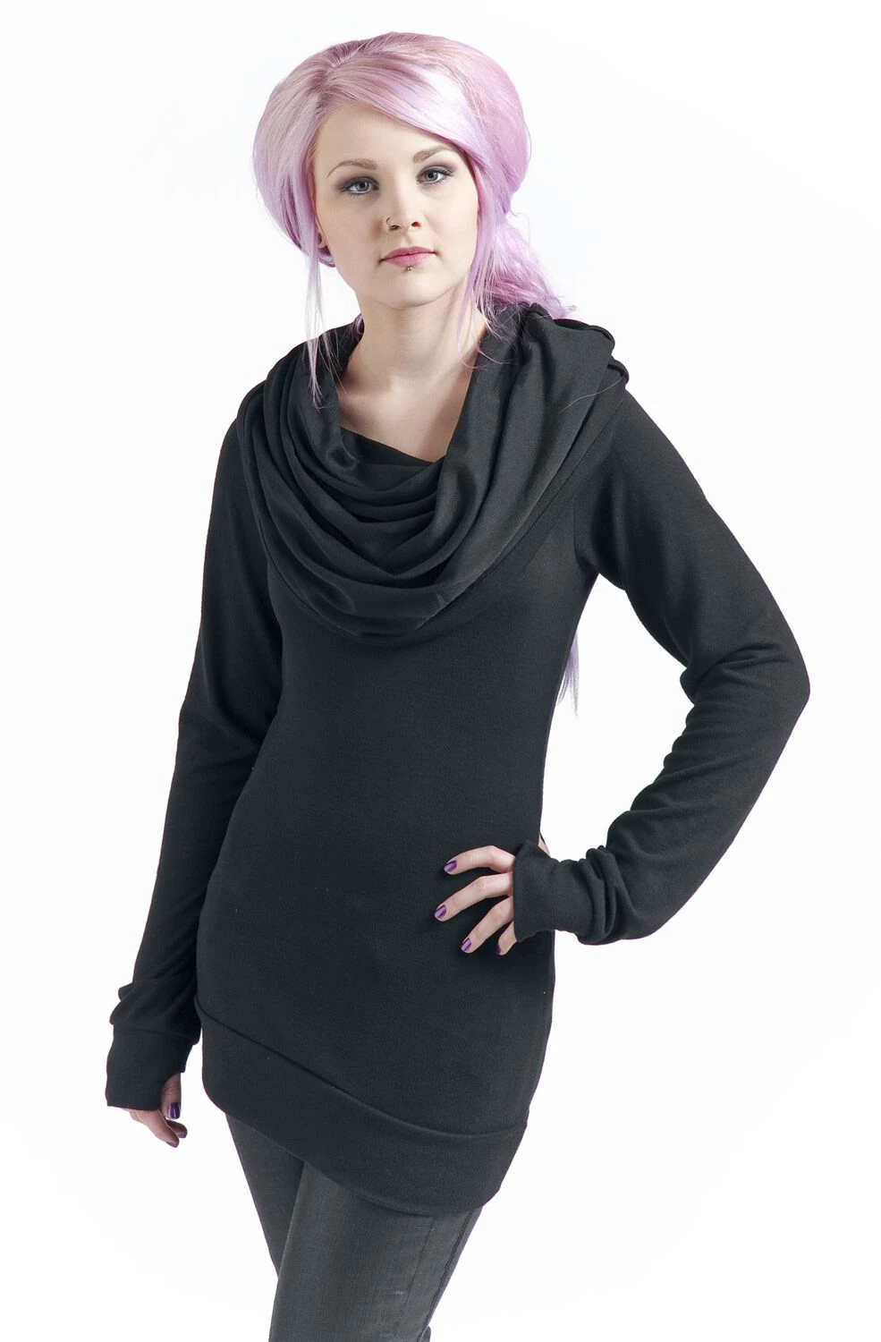 "Rest" Hooded Sweater Black By Vixxsin - Image 4