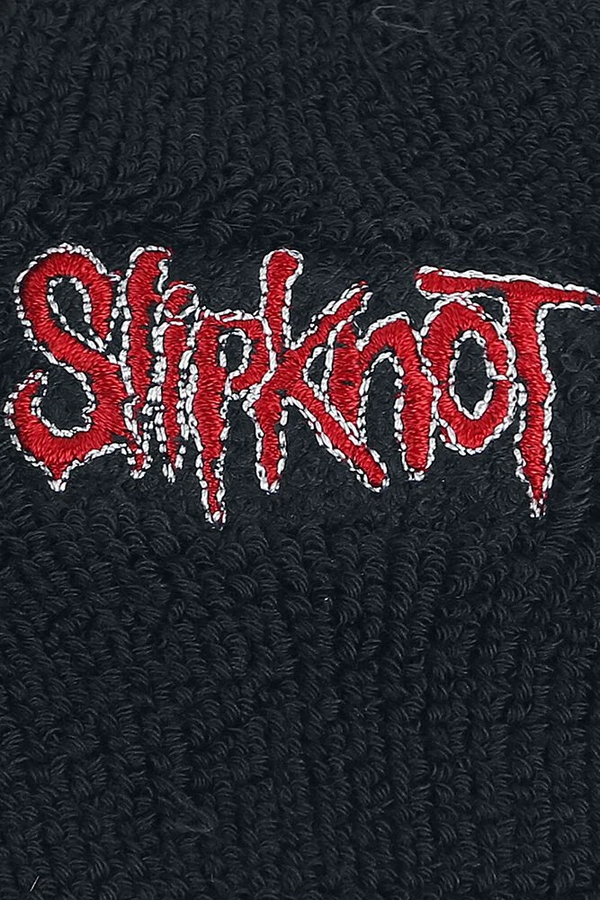 "Logo - Wristband" Sweatband Black By Slipknot - Image 3