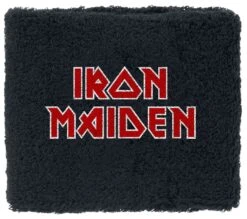 "Logo - Wristband" Sweatband Black By Iron Maiden