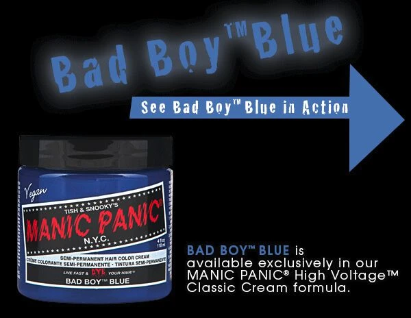 "Bad Boy Blue - Classic" Hair Dye Blue By Manic Panic - Image 5