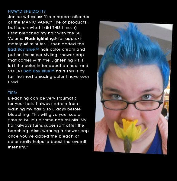 "Bad Boy Blue - Classic" Hair Dye Blue By Manic Panic - Image 6