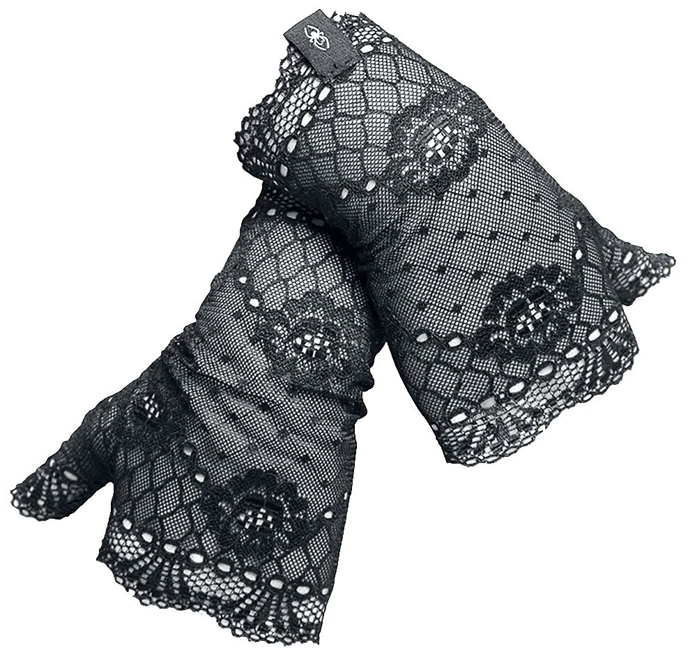 "Your Cuffs" Arm Warmers Black By Gothicana By EMP - Image 2