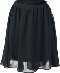 "Flowing Chiffon Skirt" Short Skirt Black By Forplay