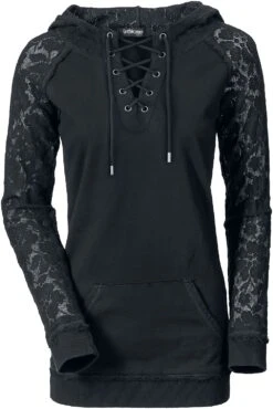 "Stone Cold" Hooded Sweater Black By Gothicana By EMP