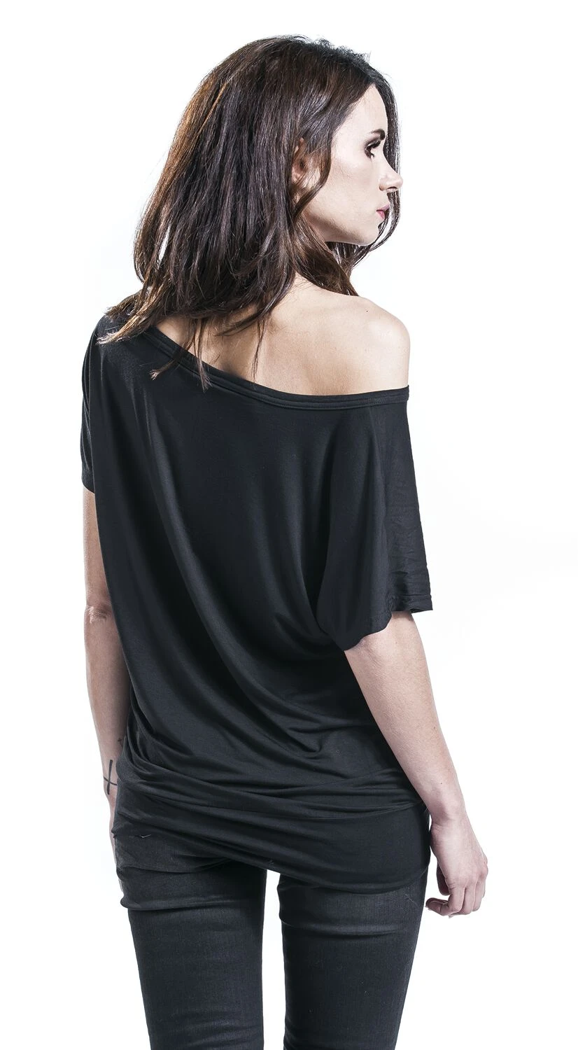 "Can You Read My Mind" T-Shirt Black By RED By EMP - Image 6