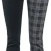 "Skarlett" Cloth Trousers Black-grey By Rock Rebel By EMP