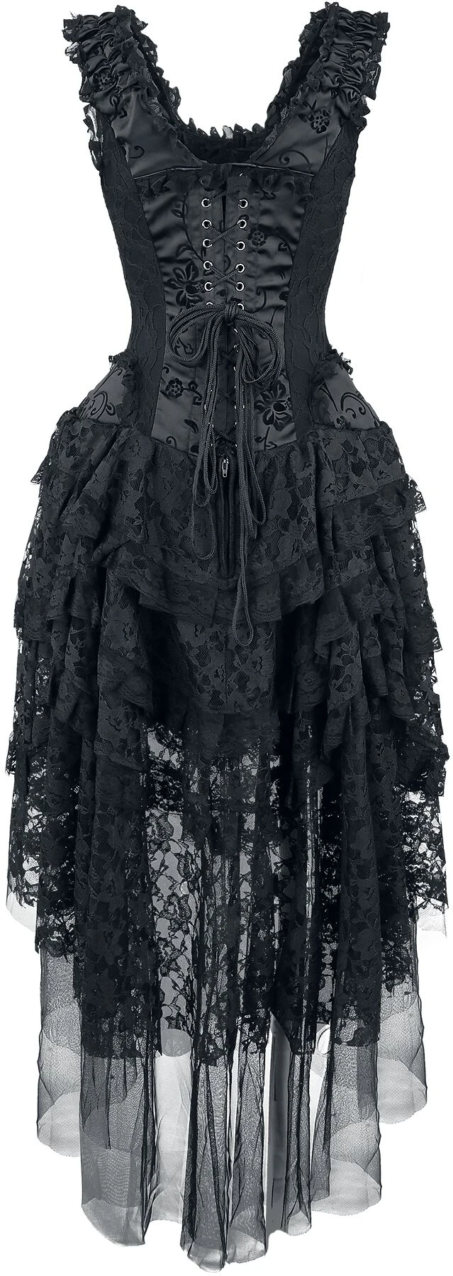 "Ophelie Dress" Long Dress Black By Burleska - Image 3