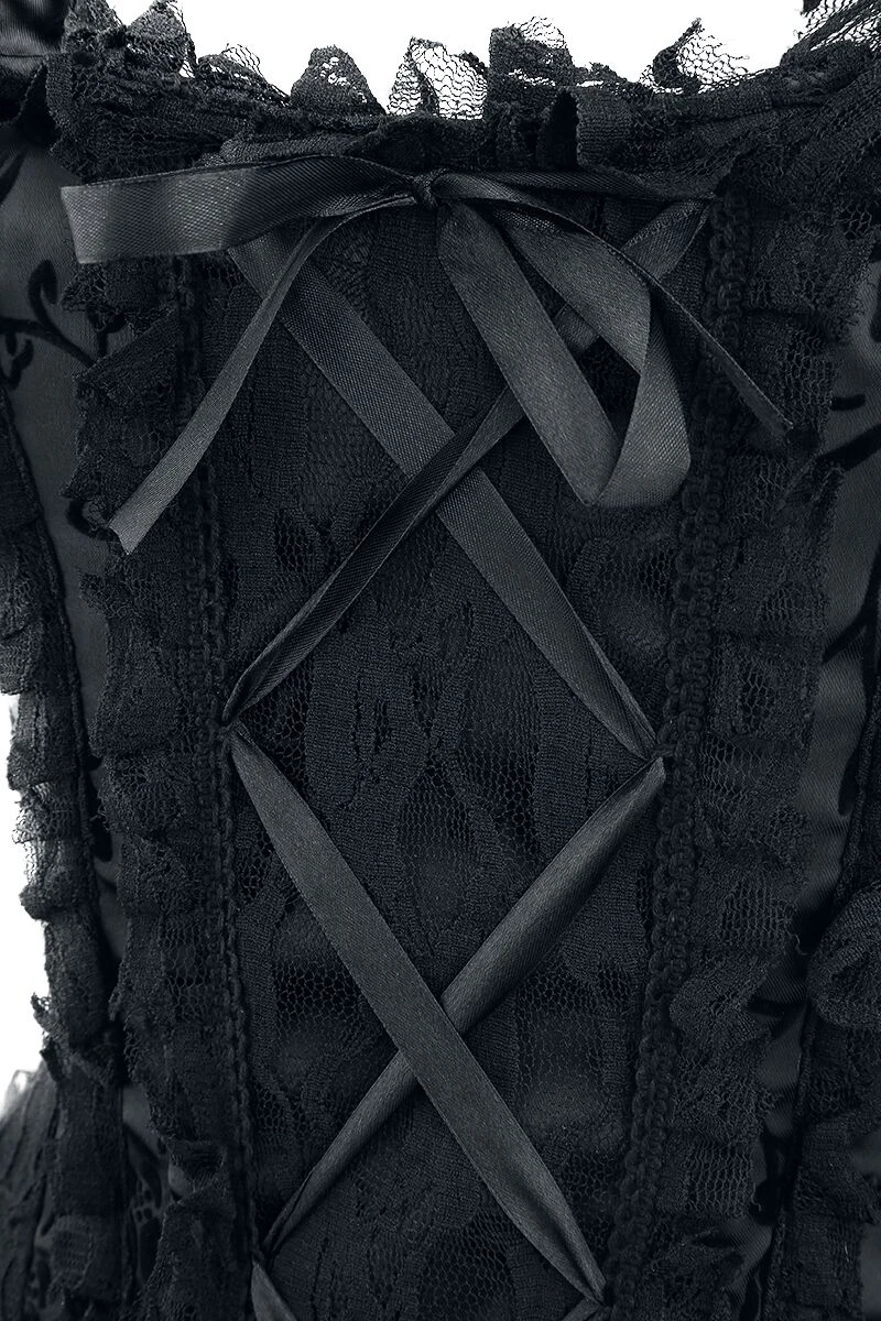 "Ophelie Dress" Long Dress Black By Burleska - Image 4