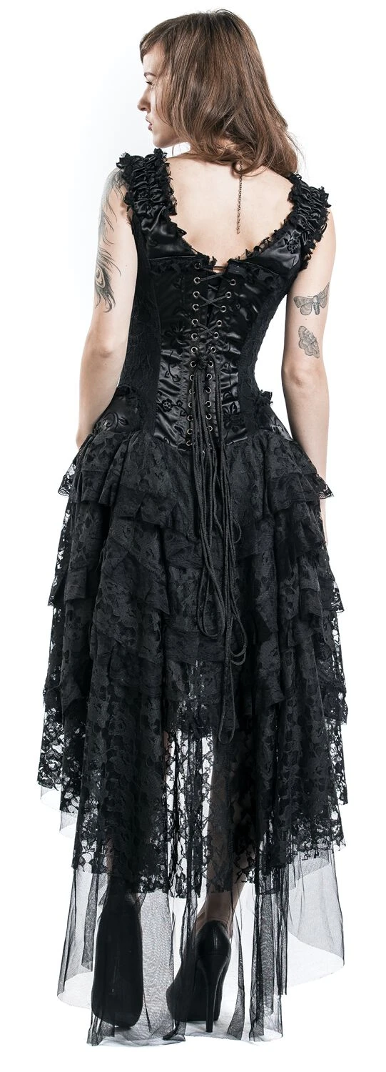 "Ophelie Dress" Long Dress Black By Burleska - Image 8