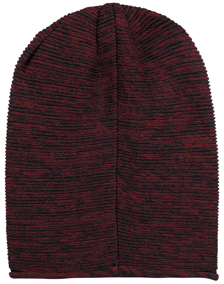 "Light Beanie" Beanie Black-bordeaux By Black Premium By EMP - Image 3