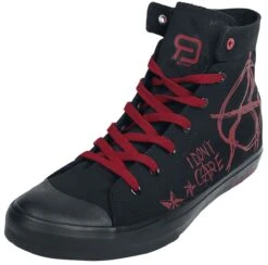 "Walk The Line" Sneakers High Black By RED By EMP