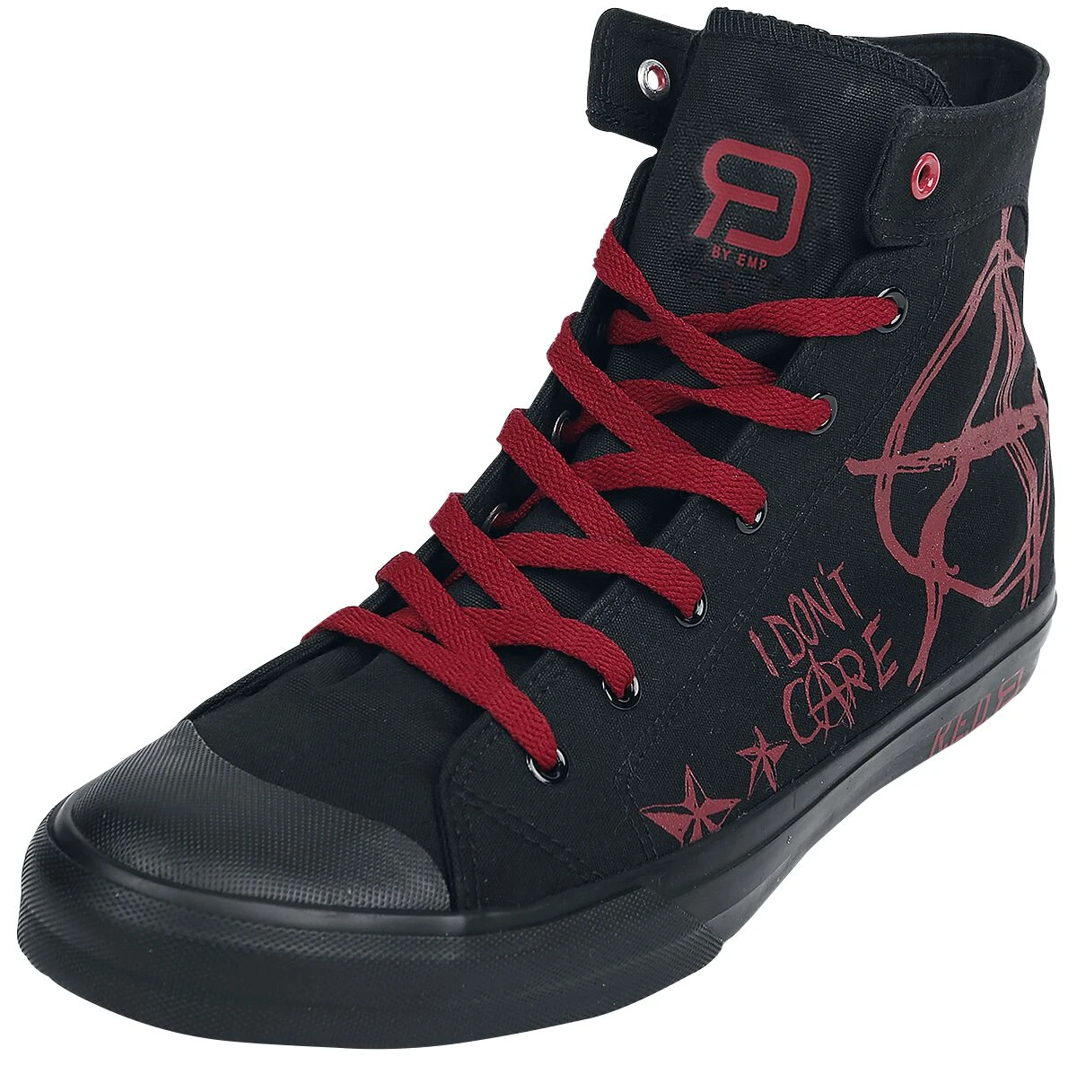 "Walk The Line" Sneakers High Black By RED By EMP