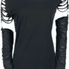 "Days Without" Long-sleeve Shirt Black By Gothicana By EMP