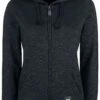 "Freaking Out Loud" Hooded Zip Black-grey By Black Premium By EMP