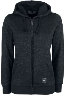"Freaking Out Loud" Hooded Zip Black-grey By Black Premium By EMP