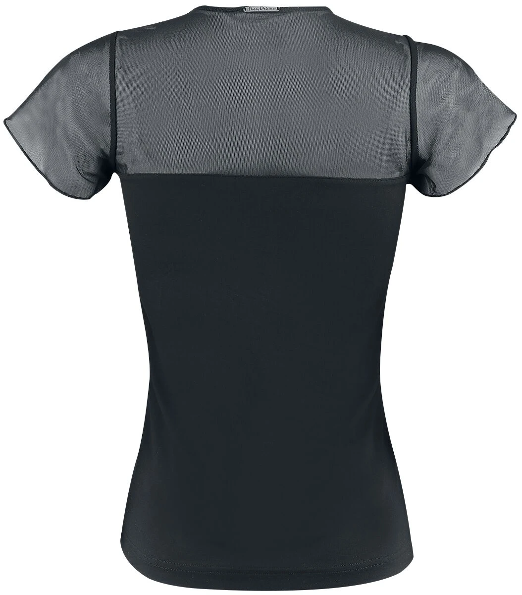 "Lovely Chic Shirt" T-Shirt Black By Pussy Deluxe - Image 2