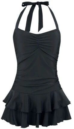 "Lovely Chic Swimsuit" Swim Dress Black By Pussy Deluxe