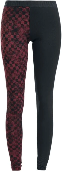 "Built For Comfort" Leggings Red-black By RED By EMP
