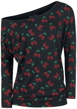 "Fast And Loose" Long-sleeve Shirt Black By Rock Rebel By EMP