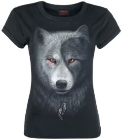 "Wolf Chi" T-Shirt Black By Spiral
