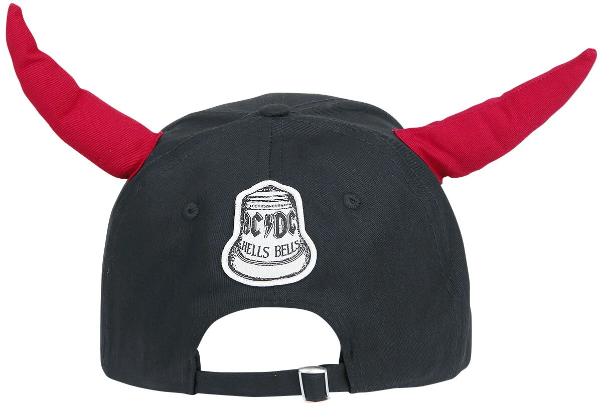 "Hells Bells - With Horn" Cap Black-red By AC/DC - Image 2