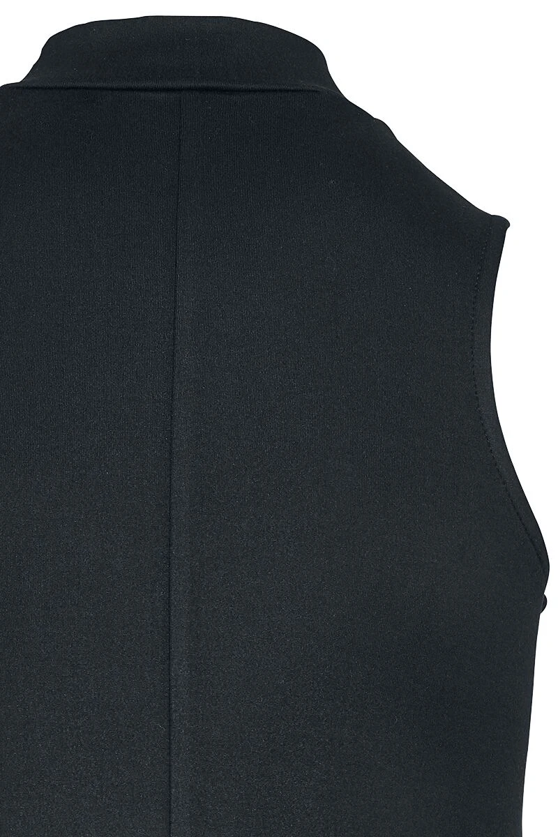 "Ladies A-Line Turtleneck Dress" Short Dress Black By Urban Classics - Image 3