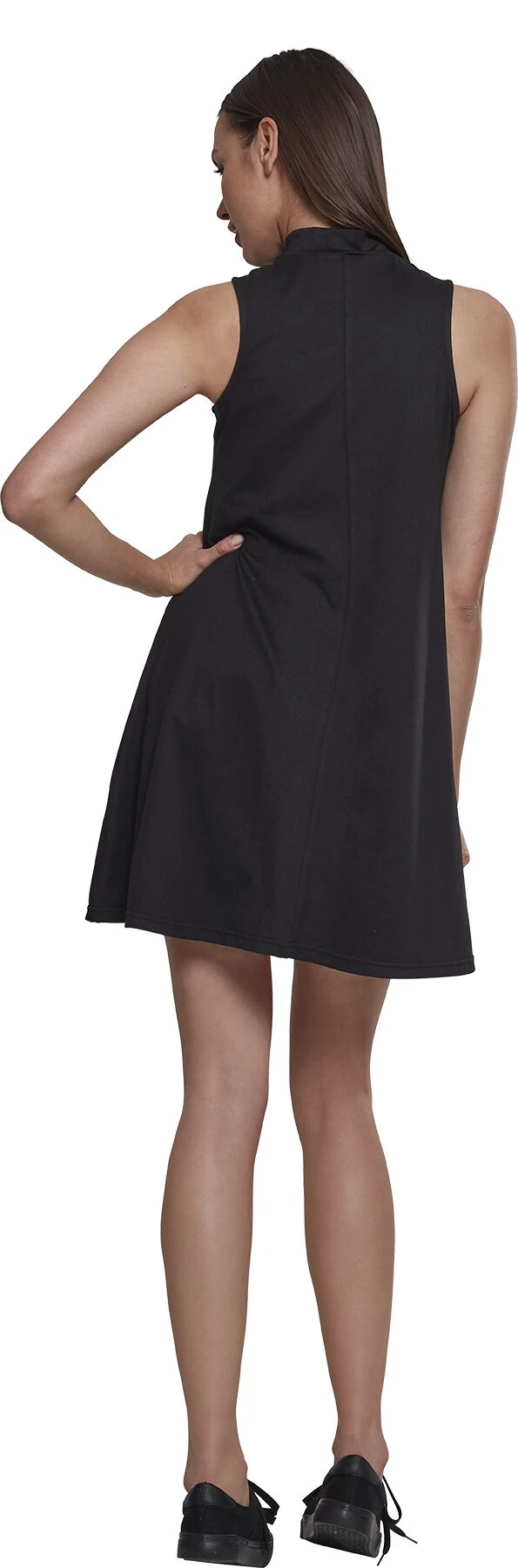 "Ladies A-Line Turtleneck Dress" Short Dress Black By Urban Classics - Image 5