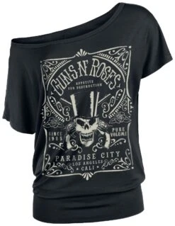 "Paradise City Label" T-Shirt Black By Guns N' Roses