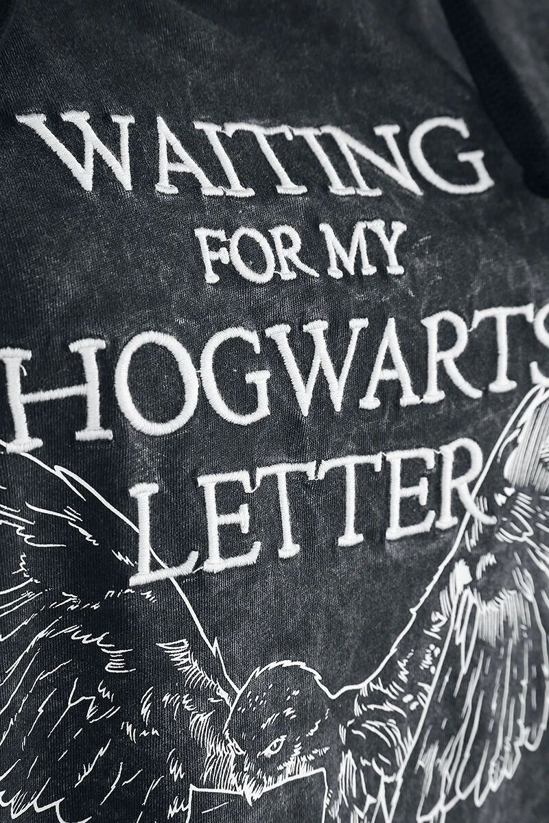 "Hogwarts Letter - Waiting" T-Shirt Dark Grey By Harry Potter - Image 5