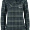 "Forbidden Forest - Hippogriff" Flanel Shirt Black-blue-green By Harry Potter
