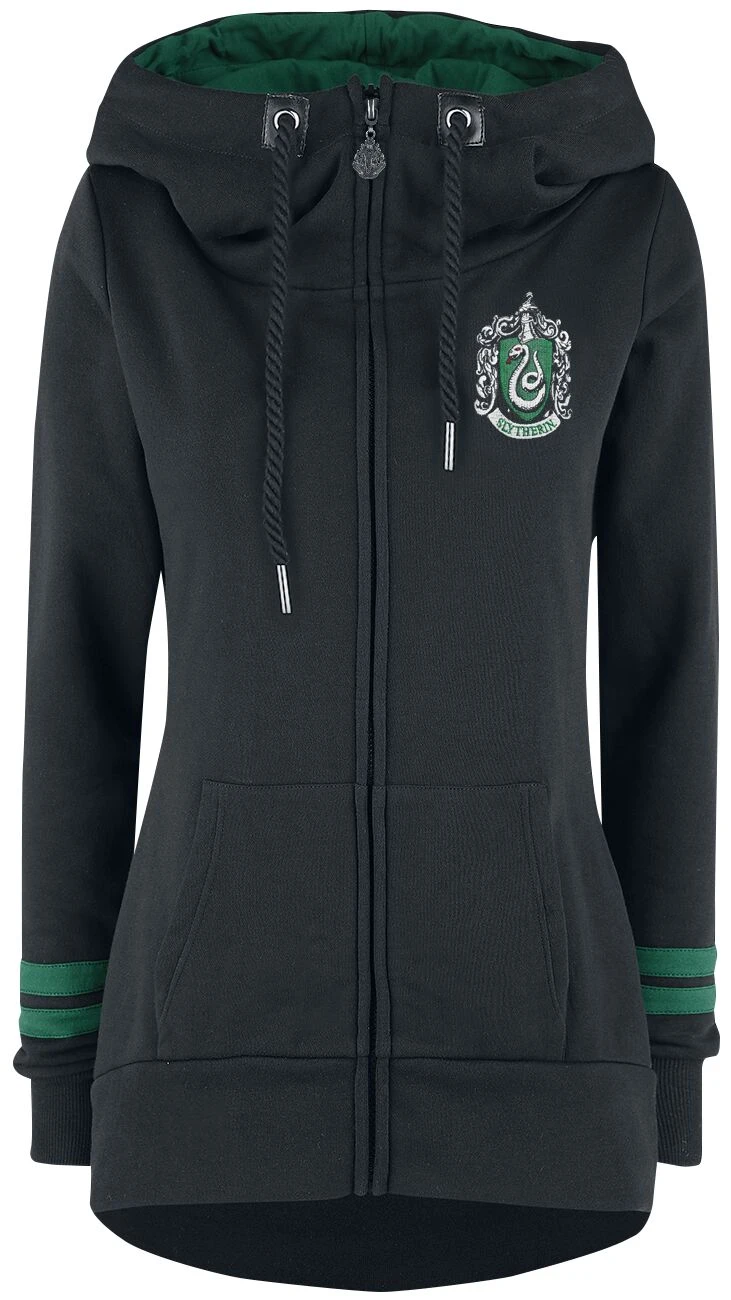 "Slytherin" Hooded Zip Black By Harry Potter