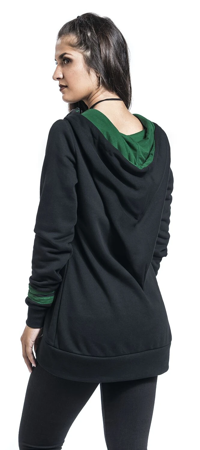 "Slytherin" Hooded Zip Black By Harry Potter - Image 6