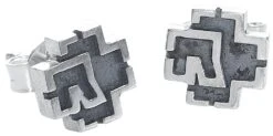 "Rammstein Logo" Earring Set Silver-coloured By Rammstein