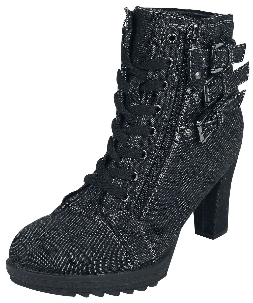 "Ivy" High Heel Black By Black Premium By EMP