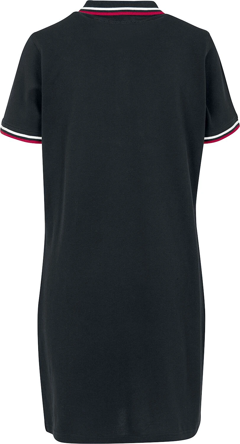 "Ladies Polo Dress" Short Dress Black By Urban Classics - Image 2