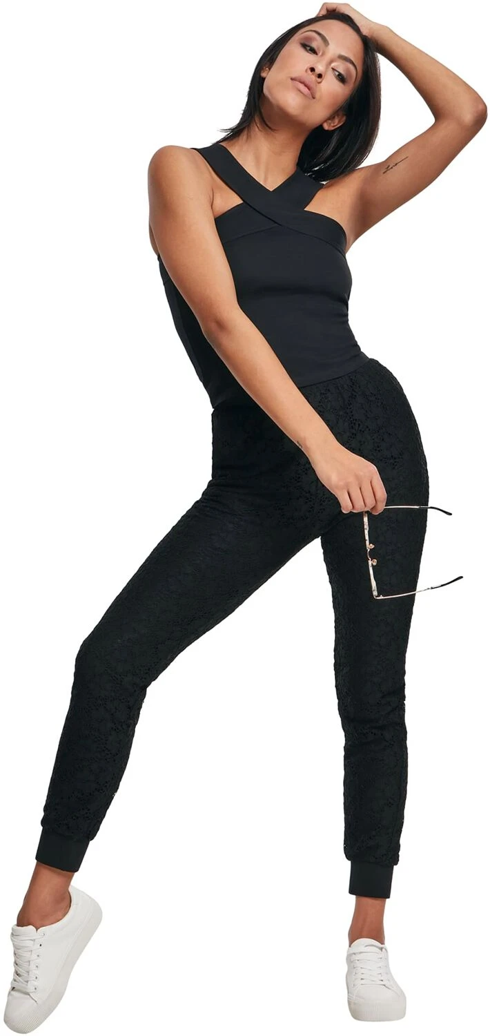 "Ladies Cross Top" Top Black By Urban Classics - Image 6