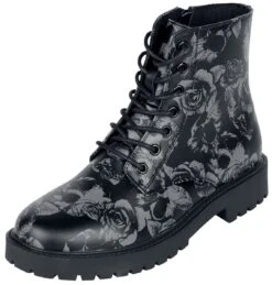 "Alive And Kicking" Boot Black By Black Premium By EMP