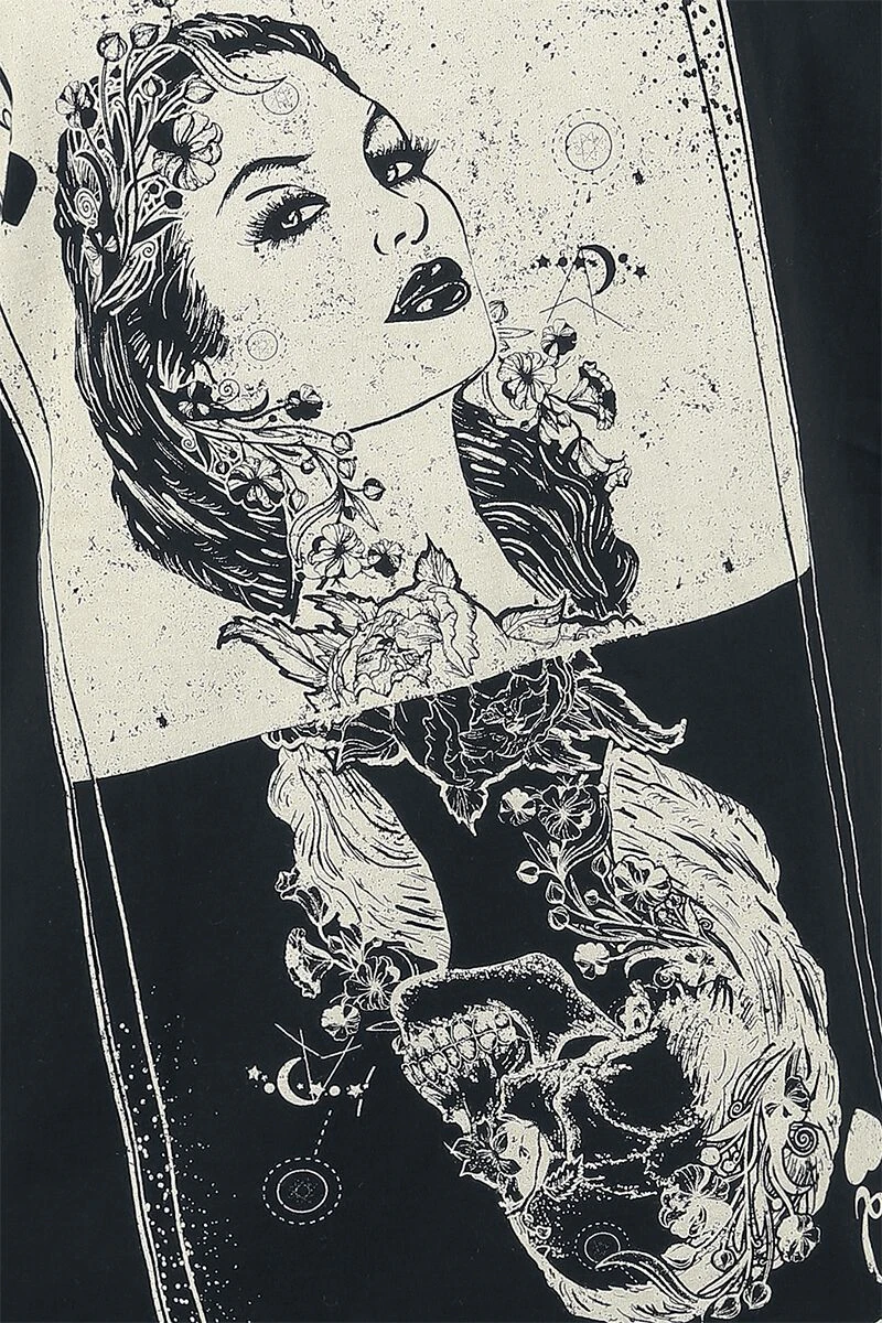 "Tarot Top" T-Shirt Black By Heartless - Image 3