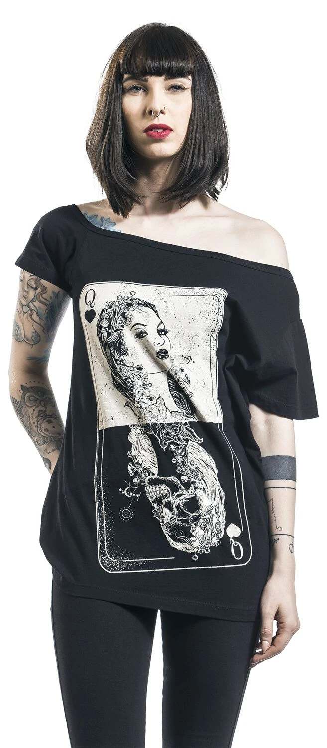 "Tarot Top" T-Shirt Black By Heartless - Image 4