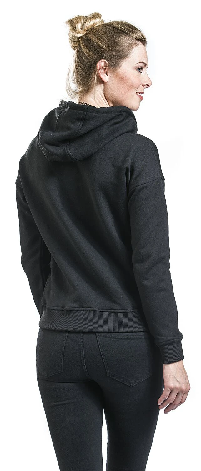 "Ladies Hoodie" Hooded Sweater Black By Urban Classics - Image 5