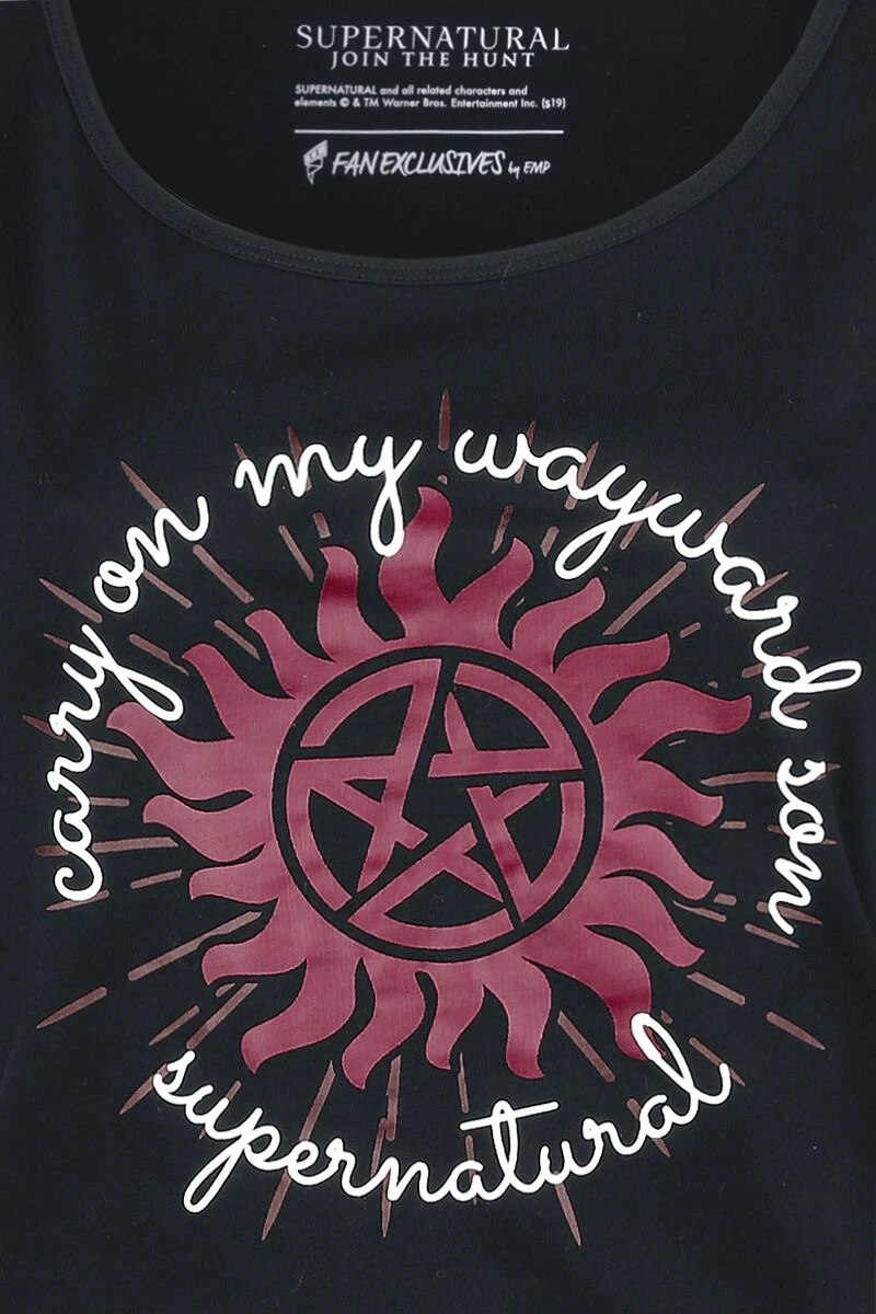 "Carry On" Pyjama Black-red By Supernatural - Image 4