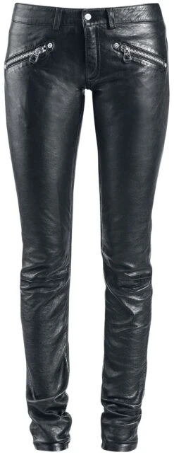 "ZipaTrouser SNVV" Leather Trousers Black By Gipsy
