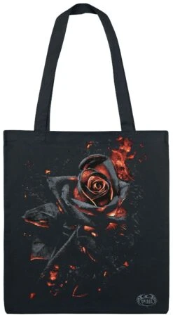 "Burnt Rose" Fabric Bag Black By Spiral