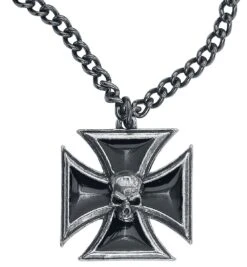 "Black Knight's Cross" Necklace By Alchemy Gothic