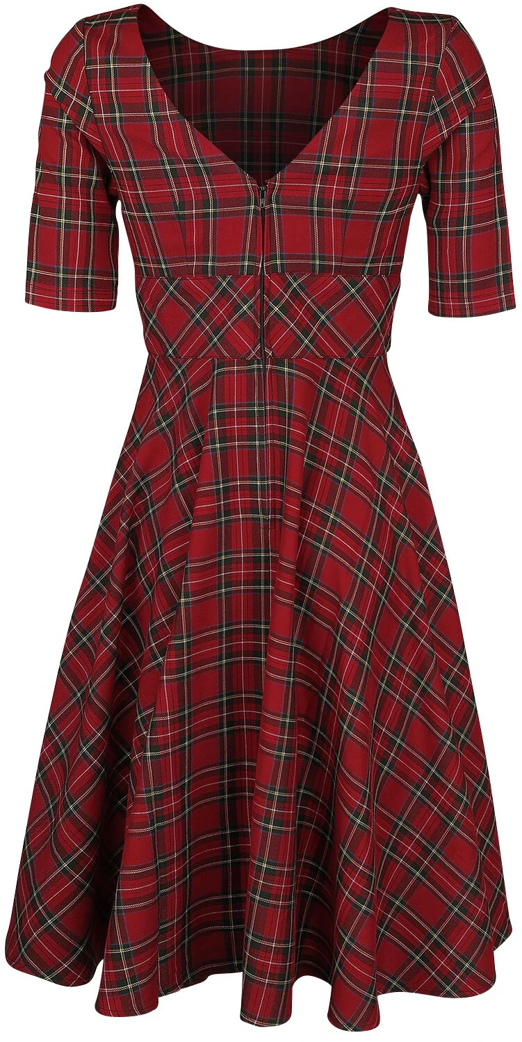 "Irvine 50s Dress" Medium-length Dress Red By Hell Bunny - Image 2